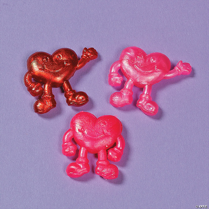Pearlized Squishy Heart  Characters Discontinued