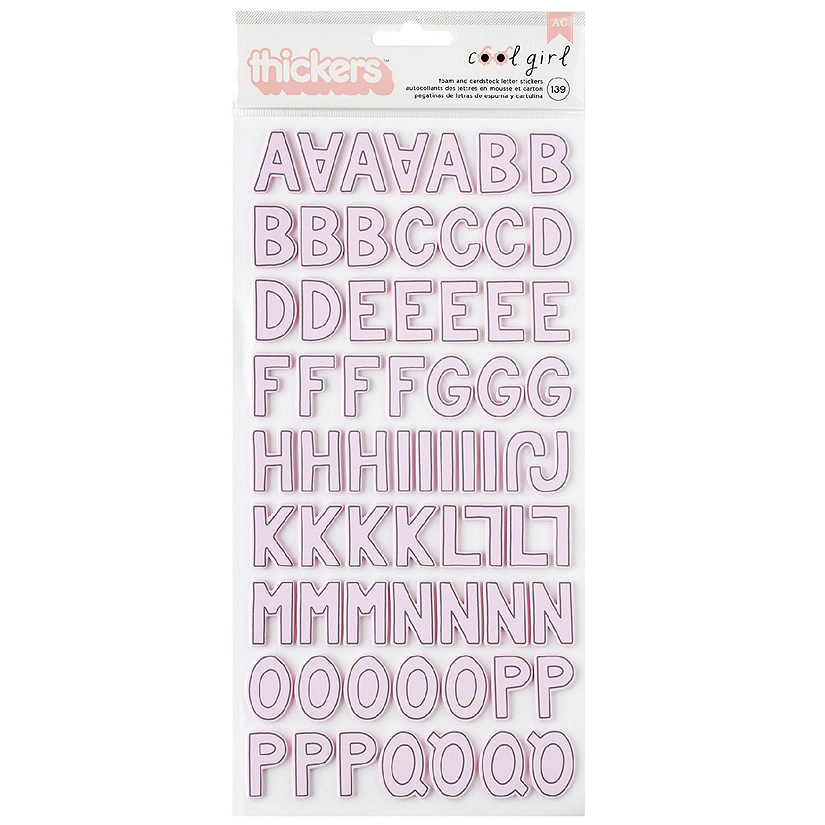 Pebbles Cool Girl Thickers Stickers 139/Pkg-Alpha Image