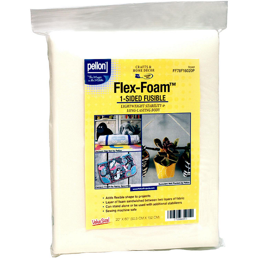 Pellon Flex-Foam 1-Sided Fusible Stabilizer-20"X60" Image