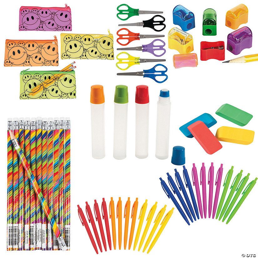 Pencil Bag Essentials Kit for 12 - 180 Pc. Image