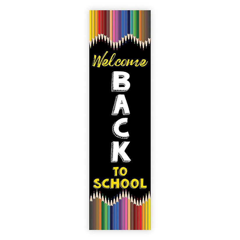 Pencils Vertical Welcome - 13 x 48 Inch Image