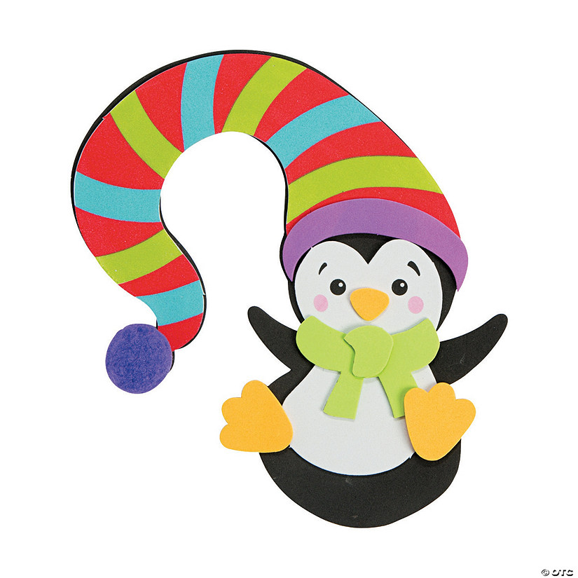 Penguin with Hat Doorknob Hanger Craft Kit - Makes 12 Image