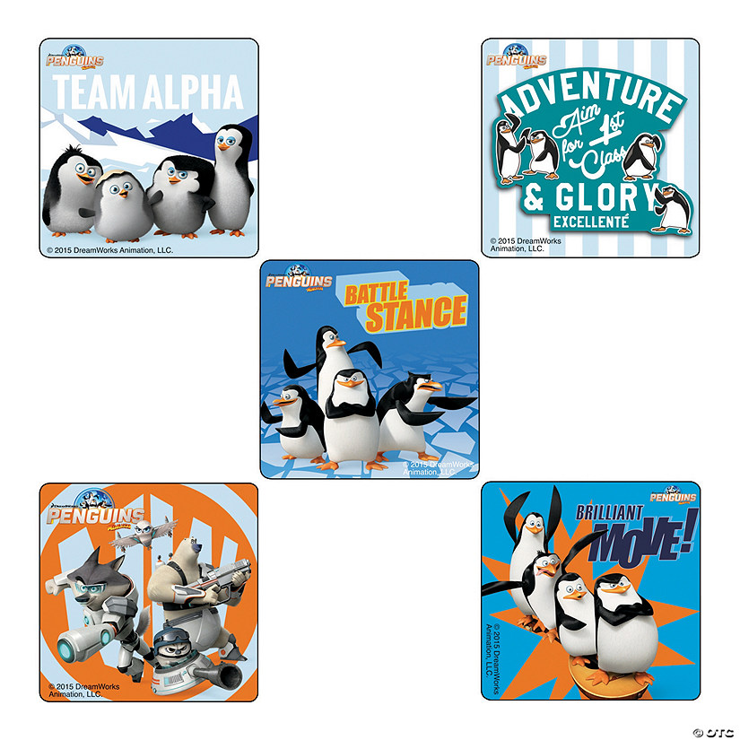 Penguins of Madagascar Stickers - Discontinued