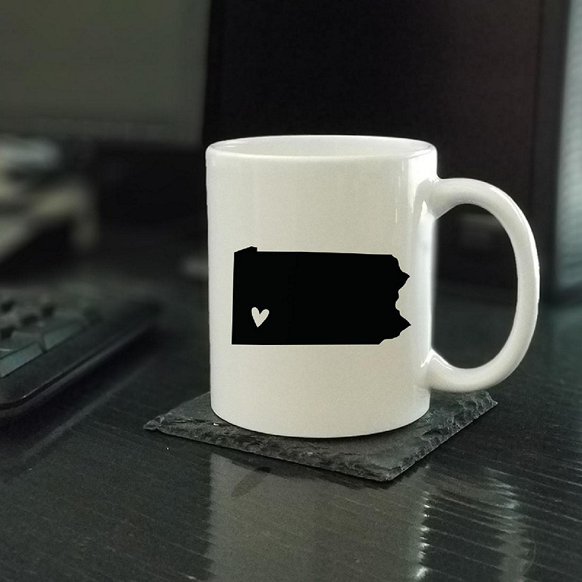 Pennsylvania State Heart Ceramic Mug Image