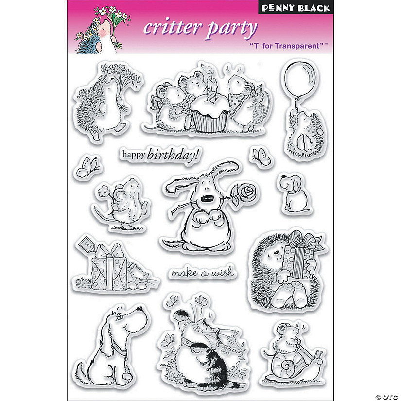 Penny Black Clear Stamps-Critter Party Image