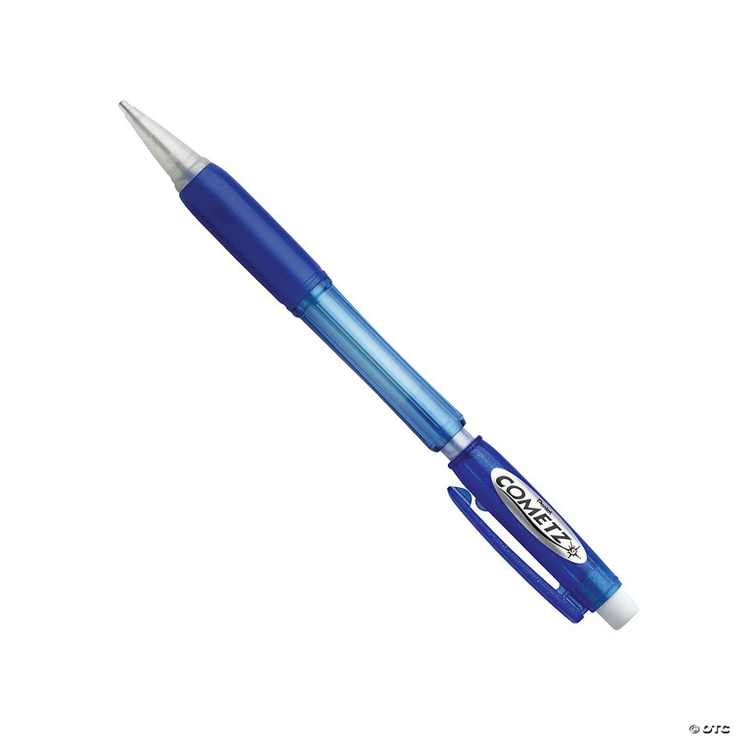 Pentel Cometz Mechanical Pencil (0.9mm), Blue Barrel, Pack of 24 Image