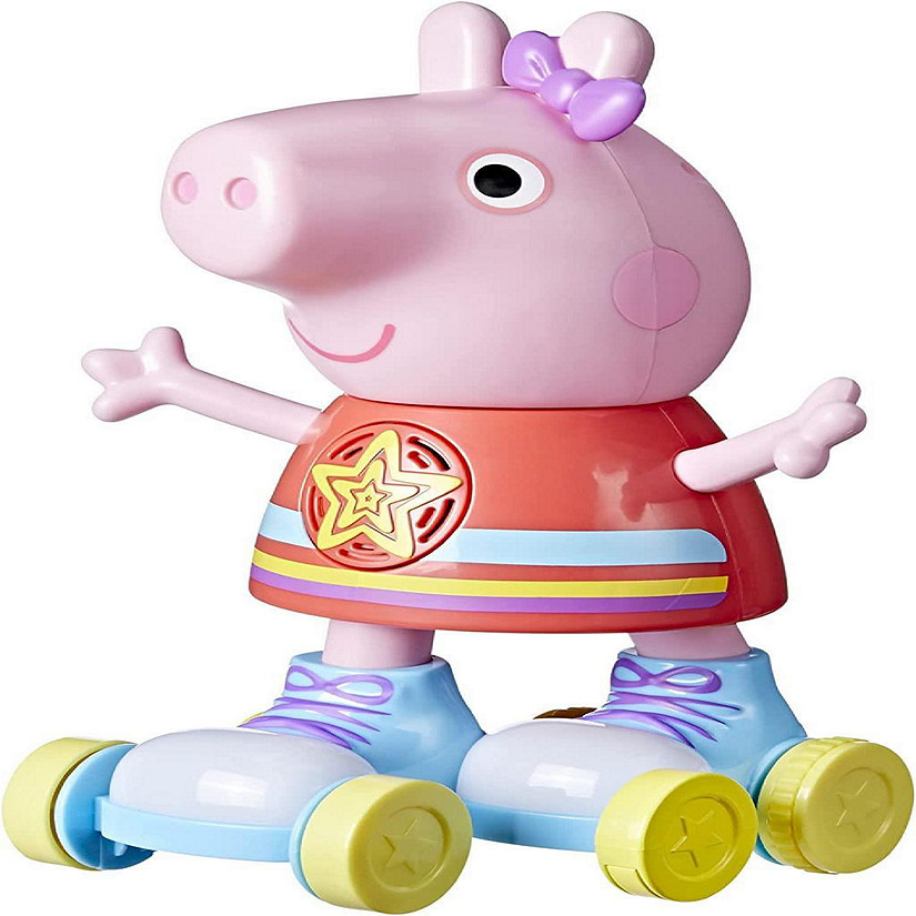 Peppa Pig Disco Peppa Roller Skating Doll 11" Light-Up Talking Musical Toy Hasbro Image