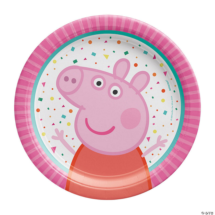 Peppa Pig&#8482; Party Paper Dessert Plates - 8 Ct. Image
