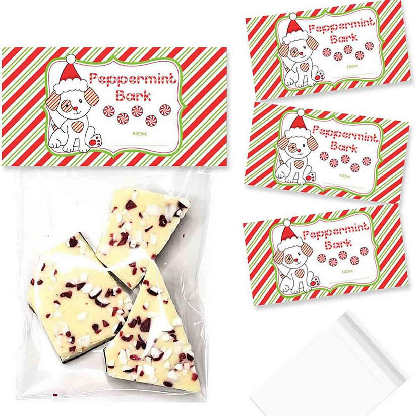 Peppermint Bark Bag Toppers 40pc. by AmandaCreation Image