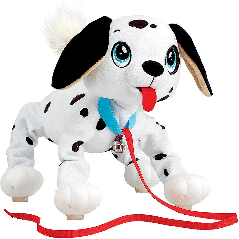 Peppy Pets Dalmatian Kids Dog Walking Runs Interactive Plush Play Companion Commonwealth Toys Image