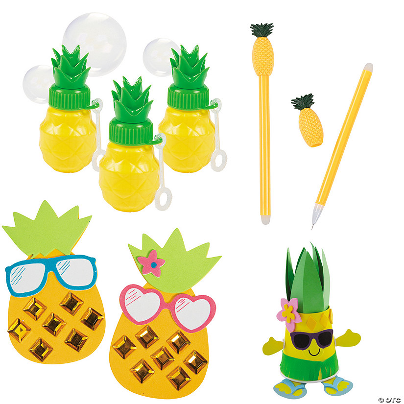 Perfect Pineapple Craft Kit Assortment - Makes 48 Image