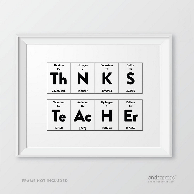 Periodic Table Thanks Teacher, 1-Pack Image
