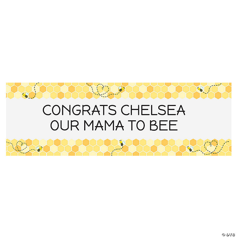 Personalized Bee Party Banner Image