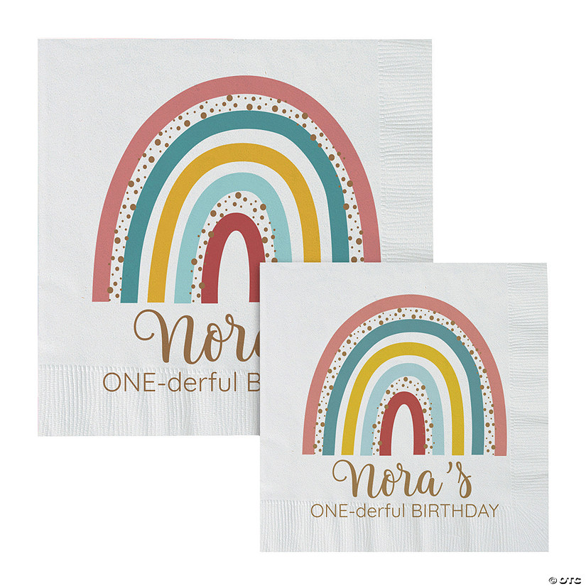Personalized Boho Rainbow Napkins 50 Pc. Oriental Trading