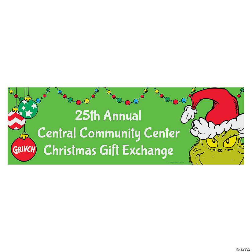 Personalized Dr. Seuss&#8482; The Grinch Banner Image