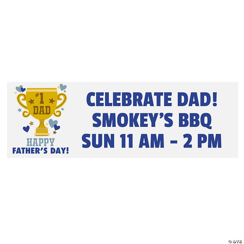 Personalized Father&amp;#8217;s Day Dad Trophy Banner Image