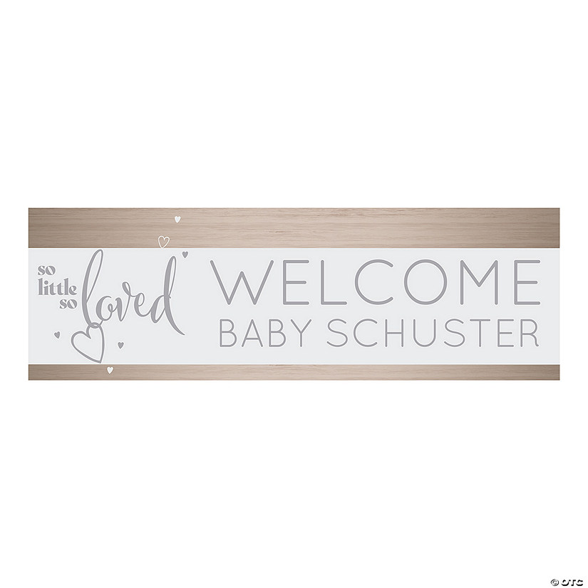 Personalized Gender Neutral Baby Shower Banner Image