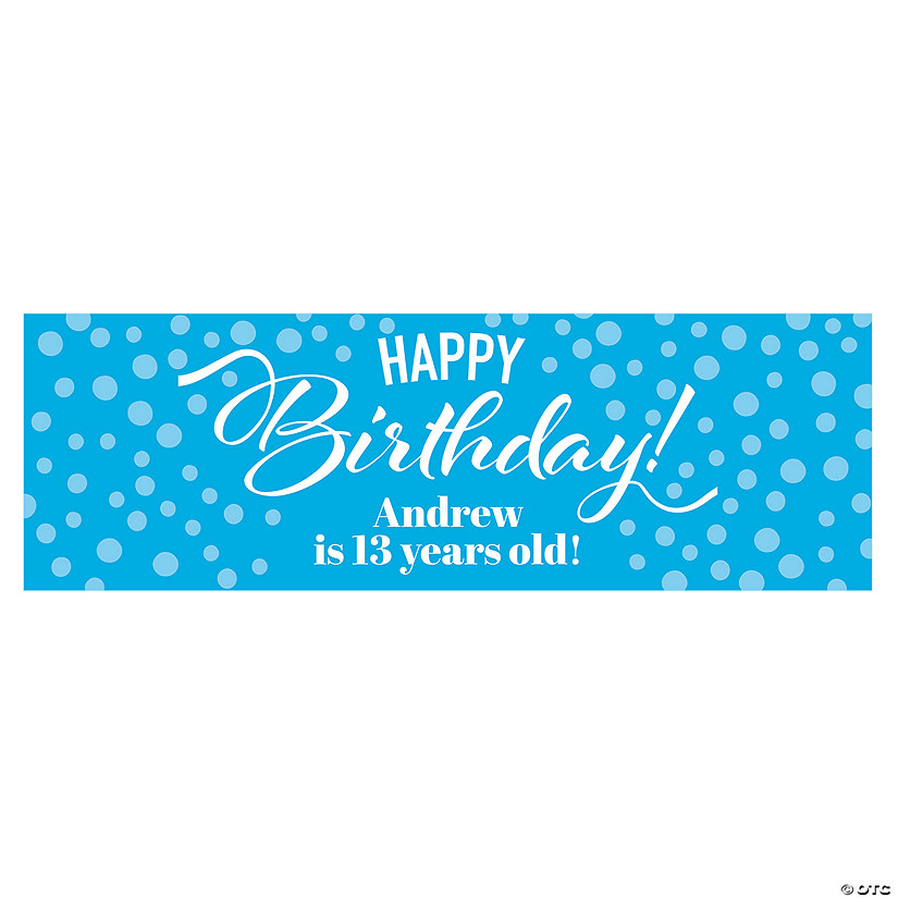 Personalized Happy Birthday Banner Image