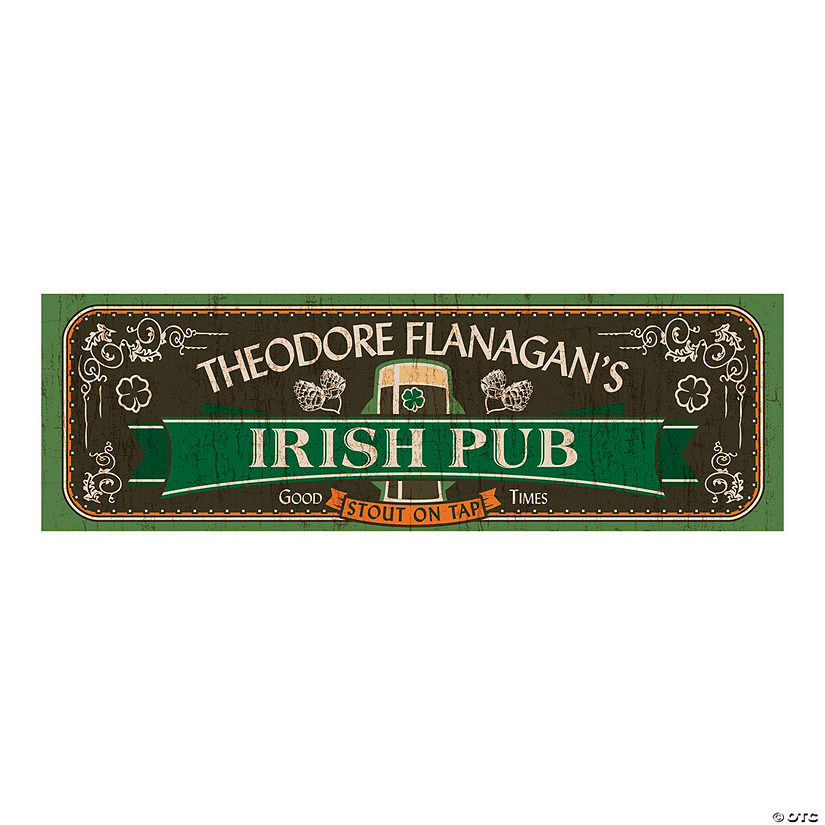 Personalized Irish Pub Banner Oriental Trading