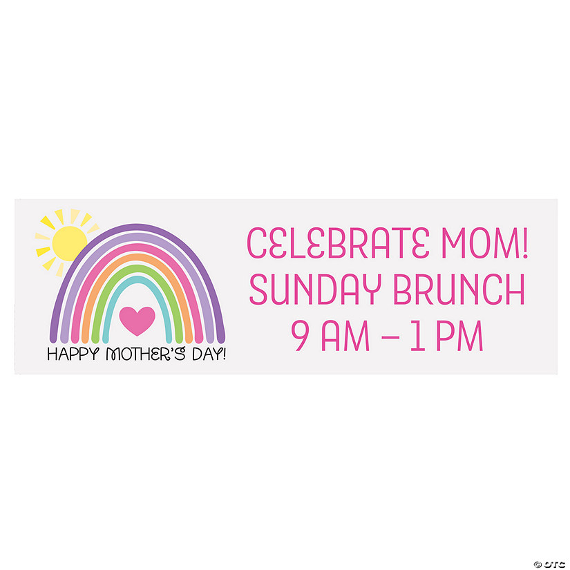Personalized Mother&amp;#8217;s Day Rainbow Banner Image
