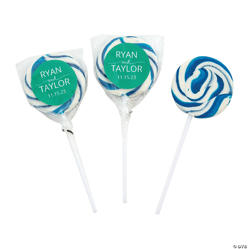 Personalized Names Swirl Pops - 12 Pc. - Discontinued