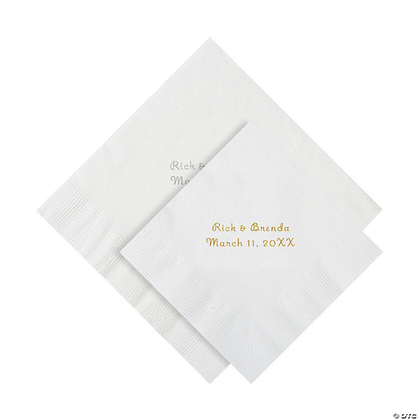 Personalized Napkins Beverage or Luncheon Oriental Trading