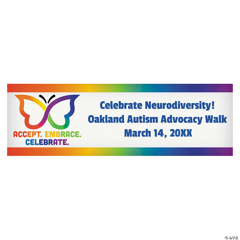 Personalized Neurodiversity Banner Oriental Trading