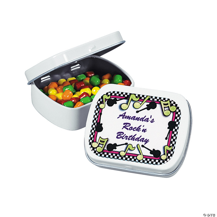 Personalized Rock 'n' Roll Hard Candy Tins Discontinued