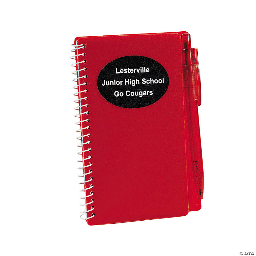 Personalized Spiral Notebooks with Pens - 12 Pc. Image