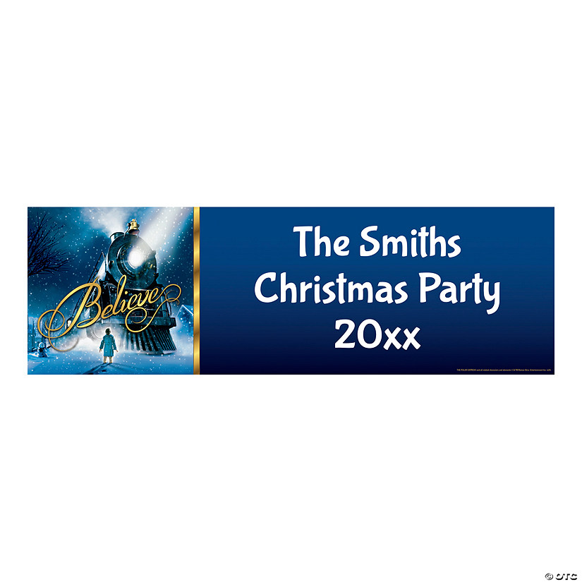Personalized The Polar Express&amp;#8482; Vinyl Banner Image