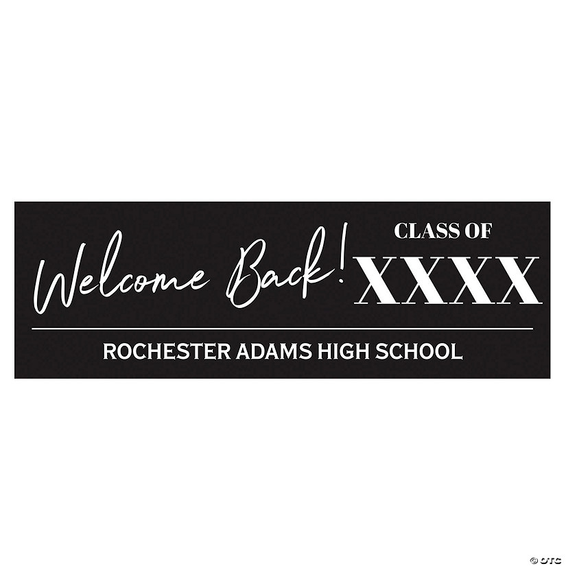 Personalized Welcome Back Class Reunion Banner Image