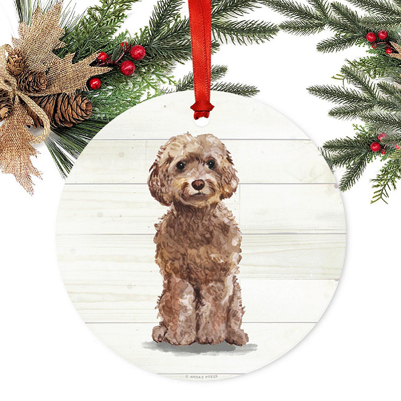 Pet Dog Metal Ornament, Champ Cockapoo Image