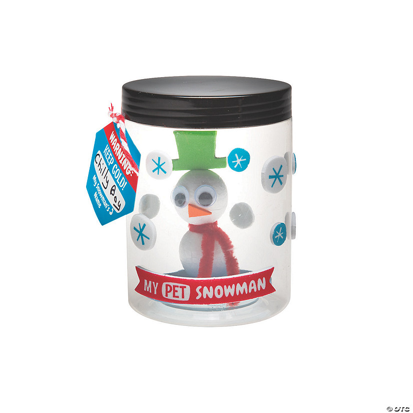 Pet Snowman in a Jar Craft Kit - Makes 6 Image