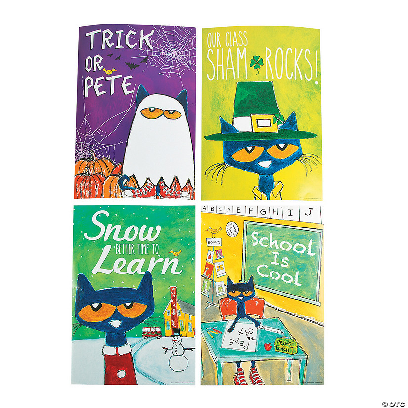 Pete the Cat&#8482; Holiday & Seasonal Posters - 8 Pc. Image