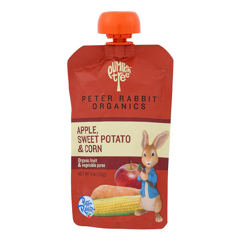 Peter Rabbit Organics Veggie Snacks Sweet Potato Corn and Apple 4.4 oz 10 Pack Image