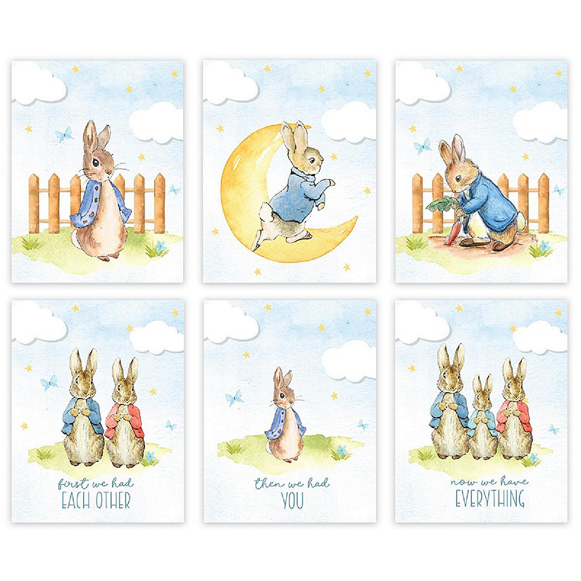 Peter Rabbit Watercolor Blue First We Image