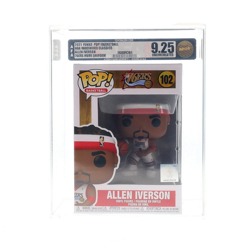 Philadelphia 76ers NBA Funko POP Vinyl Figure  Allen Iverson  Rated AFA 9.25 Image