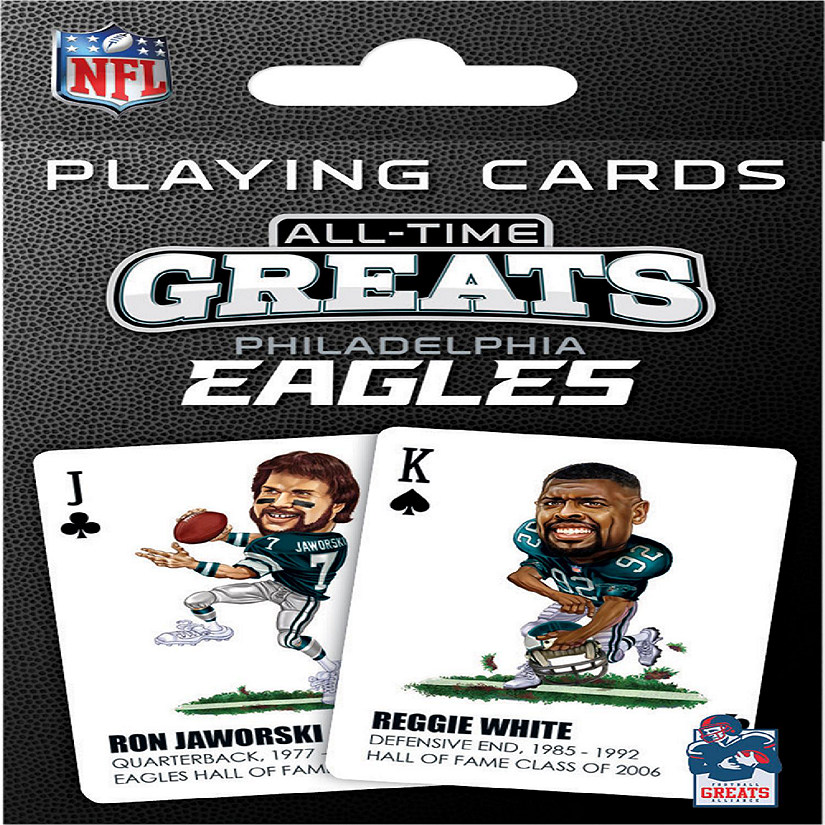 Philadelphia Eagles All-Time Greats Playing Cards - 54 Card Deck Image