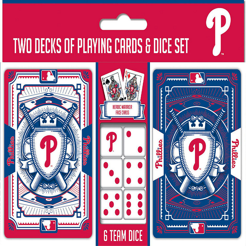 Philadelphia Phillies - 2-Pack Playing Cards & Dice Set Image