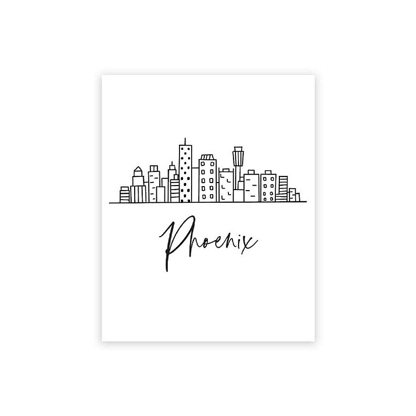 Phoenix Skyline BW 16x20in 1-Pack Image