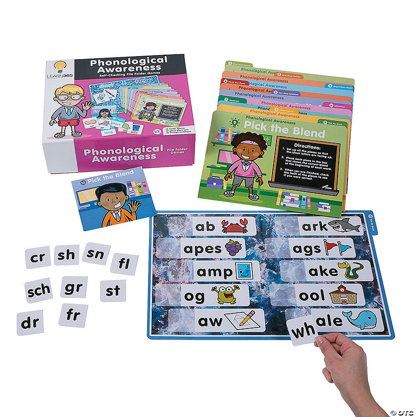 Phonological Awareness Educational Cardstock File Folder Games Image