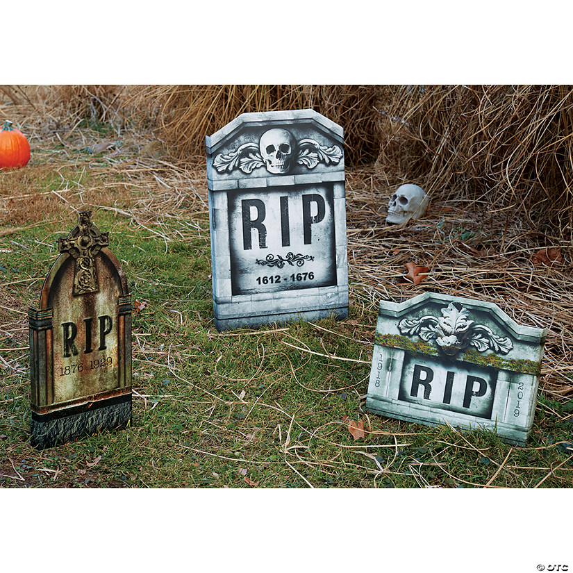 Photo-Realistic Tombstone Set - 3 Pc. Image