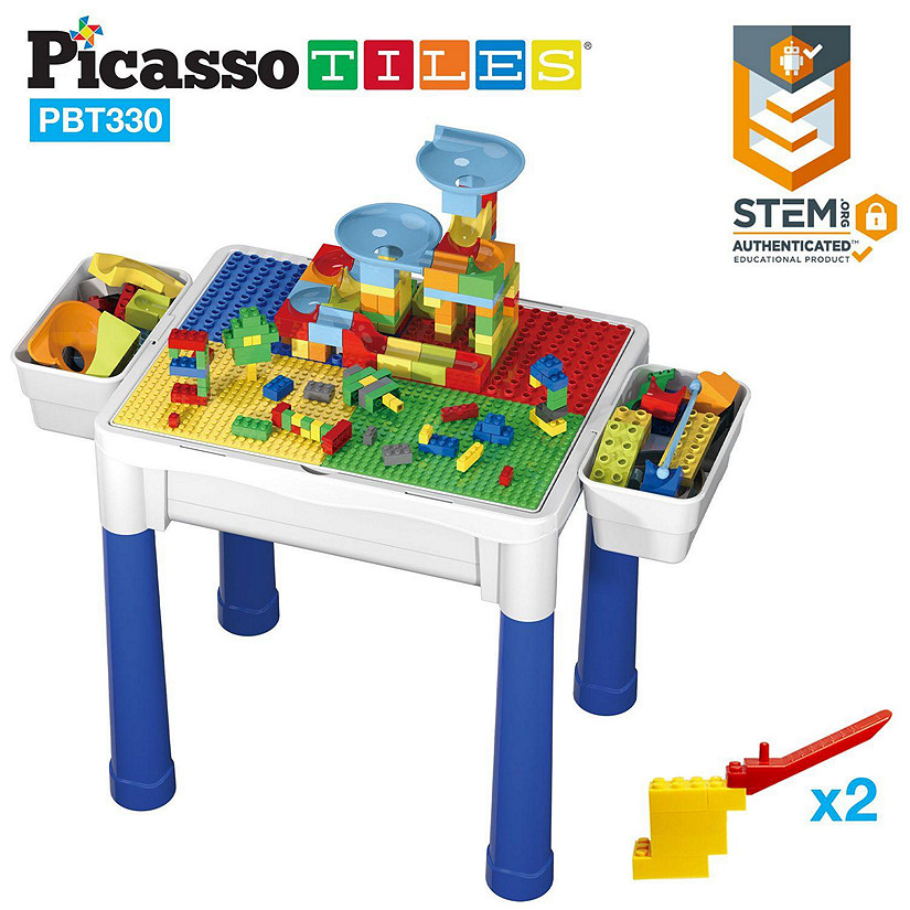 PicassoTiles - Building Blocks Activity Center Table Set PBT330 Image