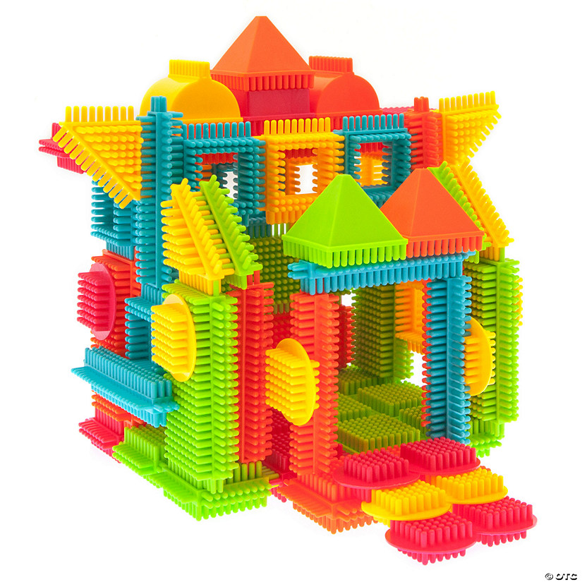 PicassoTiles Hedgehog Lock Tiles Building Blocks, 120-Piece Image
