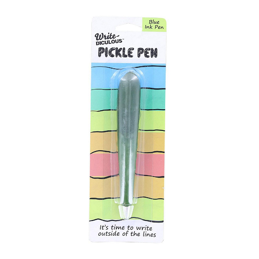 Pickle Pen  Blue Ink Image