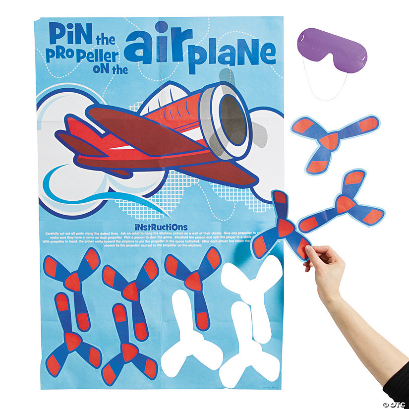 Pin the Propeller on the Airplane Party Game Discontinued