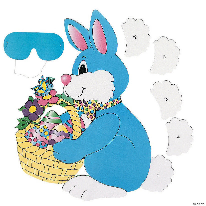 Pin the Tail on the Bunny Easter Party Game Image