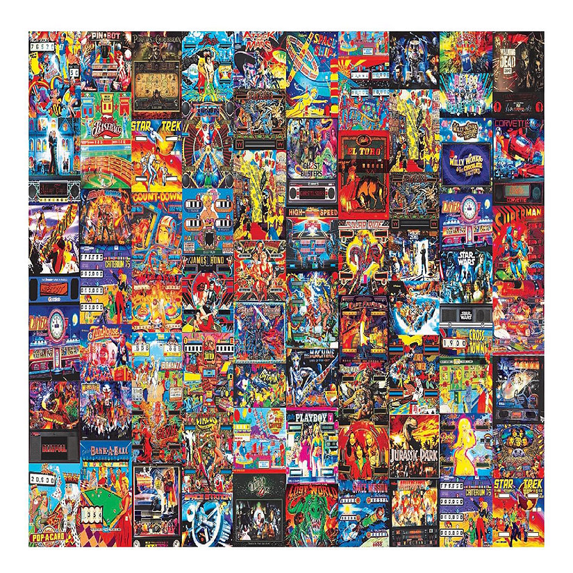 Pinball Parlor Retro Arcade Puzzle  1000 Piece Jigsaw Puzzle Image