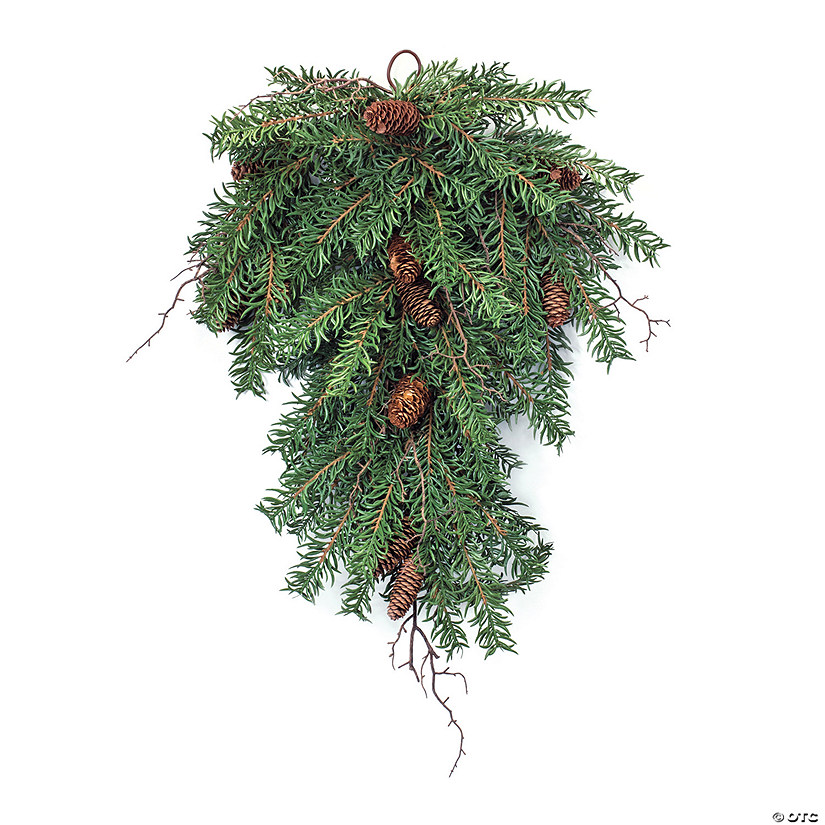 Pine Swag with Twig and Pinecones 31.5"H Image