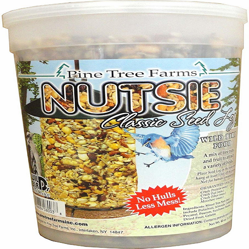 Pine Tree Farms Nutsie Classic Seed Log, 40Ounce